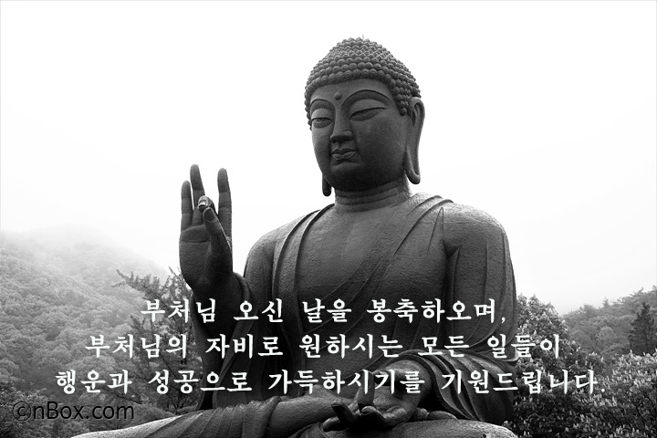 부처님 오신 날을 봉축하오며, 부처님의 자비로 원하시는 모든 일들이 행운과 성공으로 가득하시기를 기원드립니다.