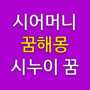 돌아가신 시어머니가 환한 미소를 짓는 꿈은 그동안 힘들었던 문제가 해결되거나 행운이 좋아질 것을 뜻합니다. 그러나 돌아가신 시어머니가 화를 내거나 또는 인상을 찌푸리는 험한 모습의 꿈은 가정에 우환이나 사고 또는 재물의 손실을 암시합니다.