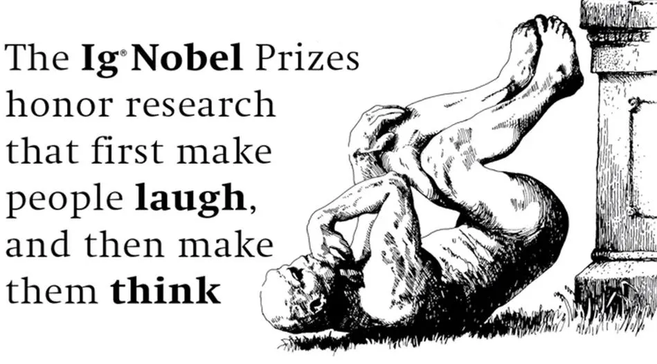 2024년 이그노벨상 수상자가 선정되었다. ‘이그노벨상(Ig Nobel Prize)’은 한 마디로 엽기적인 상이다. ‘이그노벨상(Ig Nobel Prize)’은 노벨상을 패러디한 것으로 괴짜 같지만 무엇인가 생각할 거리를 남겨주는 연구에 주는 상이다. 