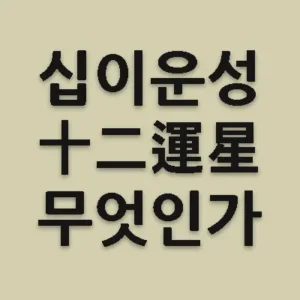 십이운성-12운성