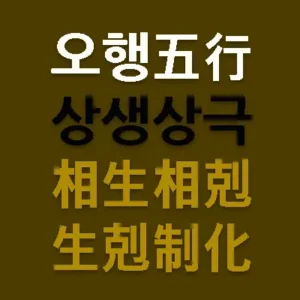 음양오행은 목(木)화(火)토(土)수(水)금(金) 기운의 운행을 뜻한다. 오행 기운이 변하여 움직이는 것을 음양오행(陰陽五行)이라 하는데 여기서 각각의 기운의 상호작용을 하면서 생극제화(生剋制化)가 이루어진다. 오행의 상생상극을 이해하는 것은 사주의 상식이다.