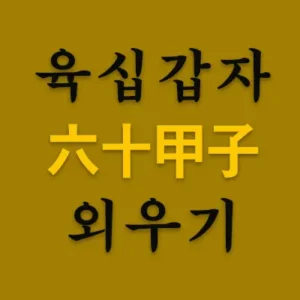 육십갑자(六十甲子)는 천간 10간(干) 지지 12지(支)가 서로 어우러져서 하늘과 땅을 잇는 기둥(柱)이 순차적으로 짝을 이루어 성립된다. 육십갑자는 사주명리학을 이해하는 가장 기초적인 것이다. 육십갑자에서 나온 사주팔자(四柱八字)는 바로 그 사람의 운명방정식이다.