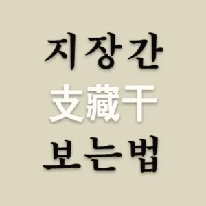 지장간(支藏干)은 지지(地支) 안에 숨겨져 있는 천간(天干)을 말한다. 지지에는 땅(地) 속에 감춰져서(藏) 만물에 영향을 끼치는 하늘의 기운인 천간이 있다. 지장간은 사주명식에 따라 원국에서 바로 작용되기도 하고, 대운이나 세운을 만나 작용된다.